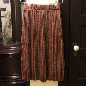 Anthropologie Small Animal Print Skirt